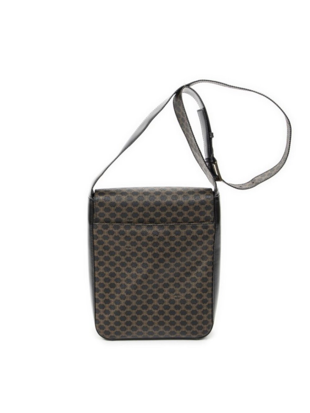 Celine Small Messenger Black Brown Macadam Canvas - Picture 5 of 10